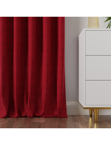 Tkanina zasłonowa Milas 290 cm czerwony 024