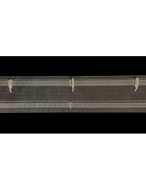 Taśma fala do firan i zasłon szerokość 75 mm, szerokość 7.5 cm, taśma WAVE biała elastyczna