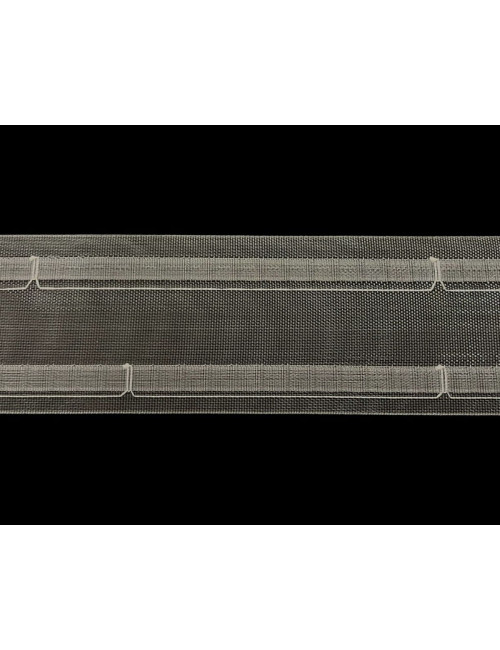 Taśma fala do firan i zasłon szerokość 75 mm, szerokość 7.5 cm, taśma WAVE biała elastyczna