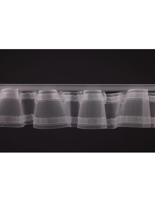 Ślizg na sznurku UNI fala 4,5 cm biały