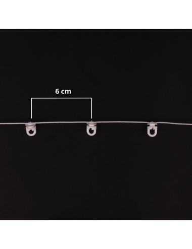 Ślizg na sznurku SLIM obrotowy fala 6 cm biały talerzyk 10 mm