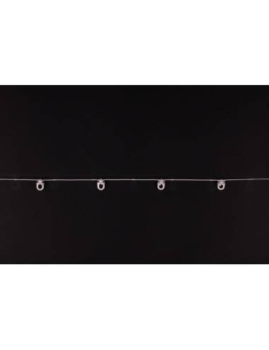 Ślizg na sznurku SLIM obrotowy fala 8 cm biały talerzyk 10 mm