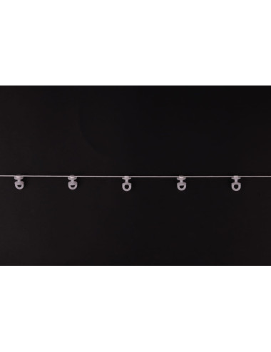 Ślizg na sznurku UNI obrotowy fala 6 cm biały