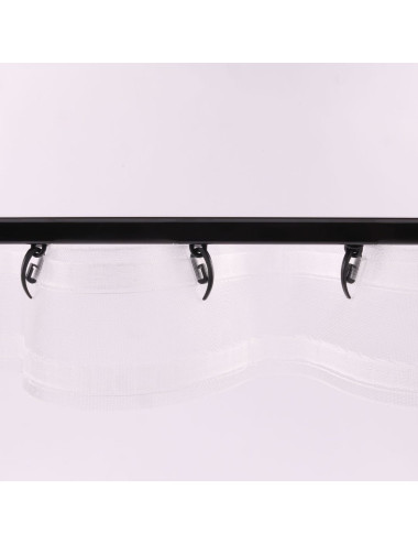 Ślizg na sznurku UNI obrotowy fala 6 cm czarny