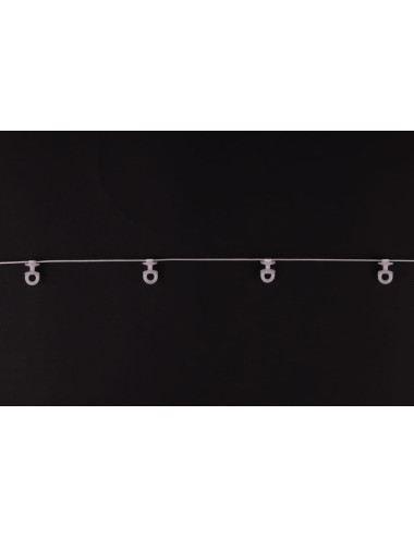 Ślizg na sznurku UNI obrotowy fala 8 cm biały