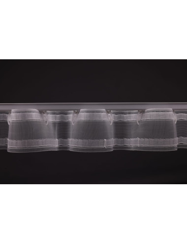 Ślizg na sznurku UNI obrotowy fala 8 cm biały