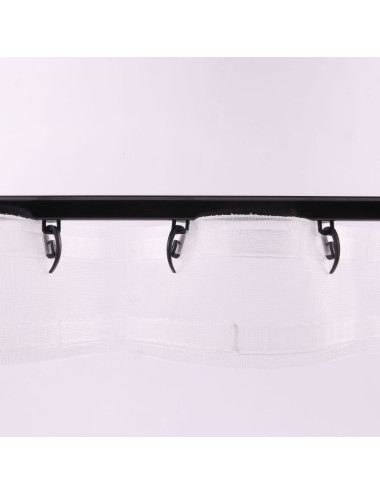 Ślizg na sznurku PROSTOKĄT fala 6 cm czarny