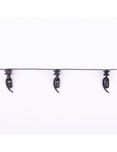 Ślizg na sznurku PROSTOKĄT fala 8 cm czarny